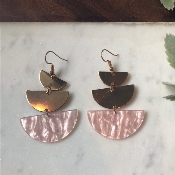 The Kaysie - Geometric Drop Earring - Picture 3 of 3